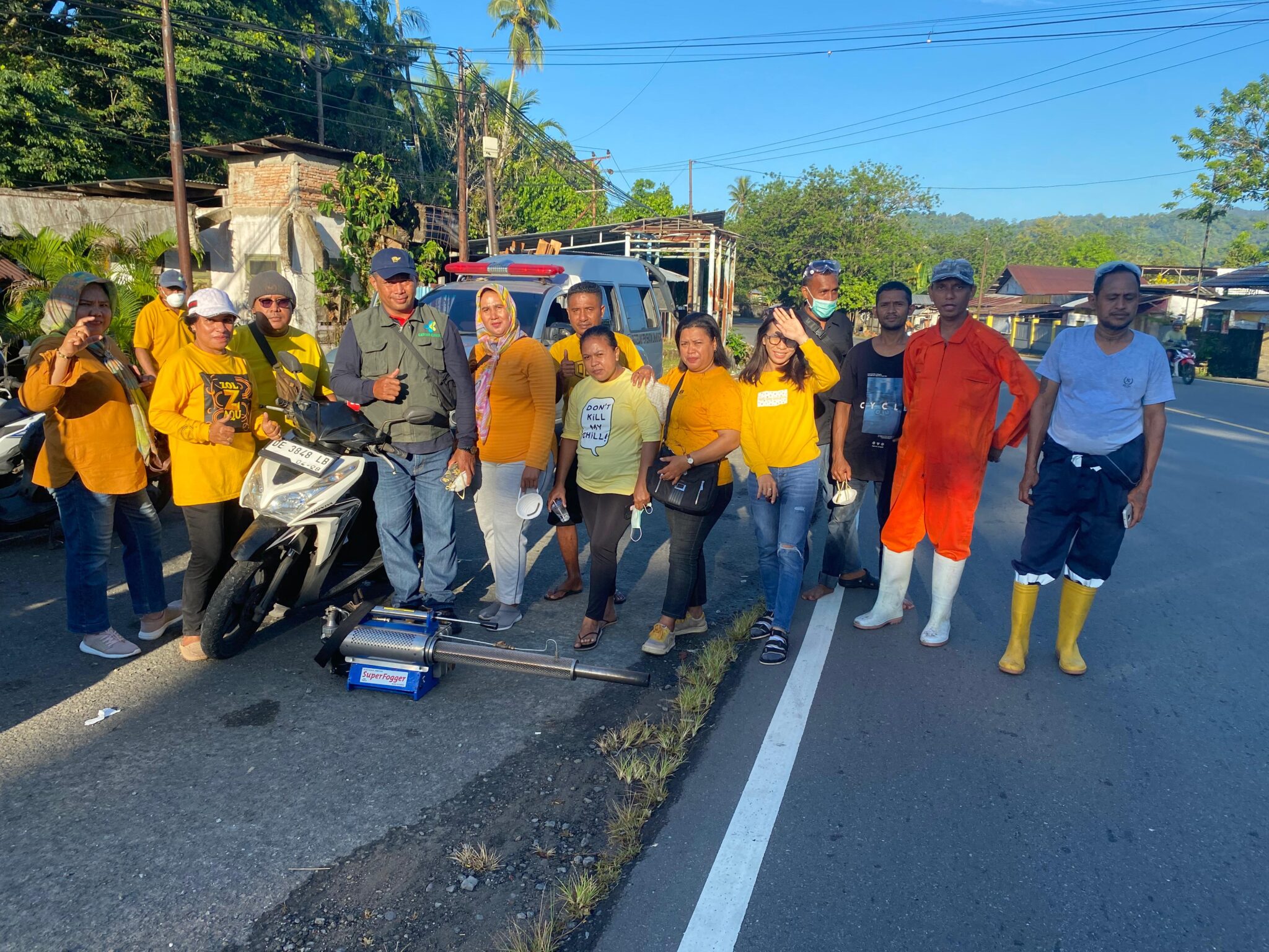 Penanggulangan dan penanganan DBD serentak di wilayah Puskesmas Perawatan Suli, Desa Suli Kecamatan Salahutu Kabupaten Maluku Tengah